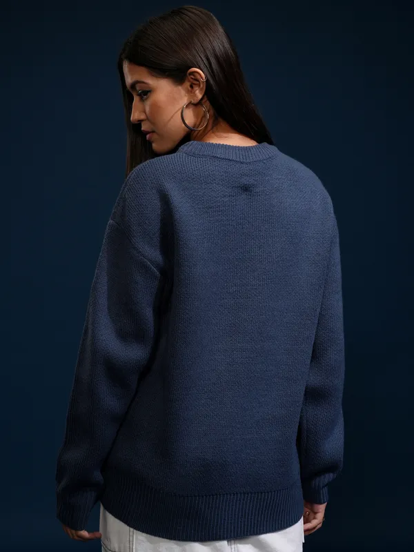 Women Applique Sweater