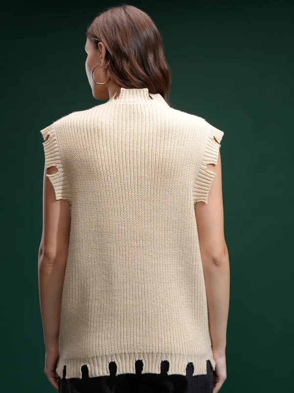 Women Self Design Sweater