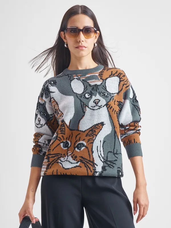 Women Printed Sweatshirt