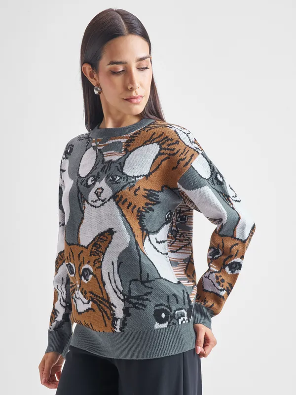 Women Printed Sweatshirt