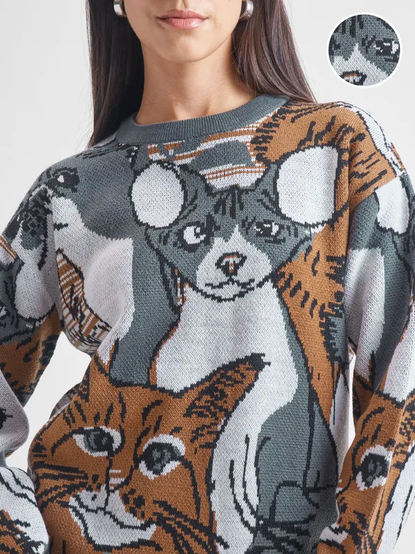 Women Printed Sweatshirt