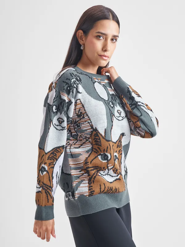 Women Printed Sweatshirt