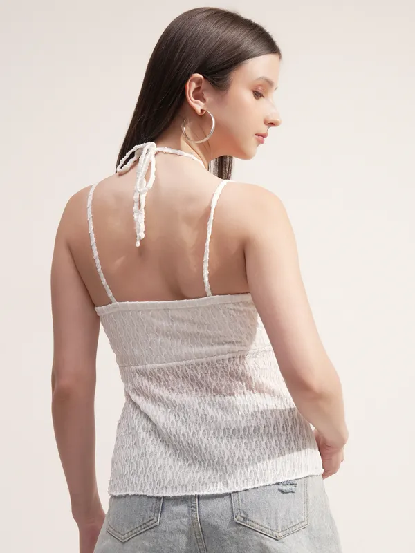 Self Design Peplum Top