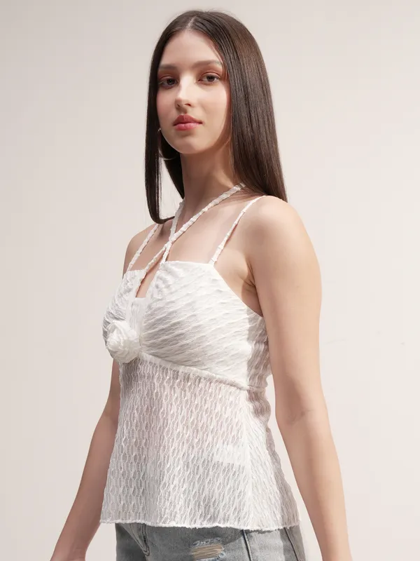 Self Design Peplum Top