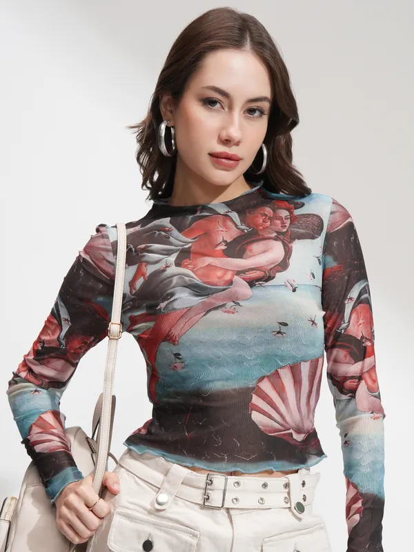 Tokyo Talkies Women Multi Printed Regular Top