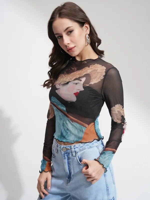 Tokyo Talkies Women Multi Printed Regular Top