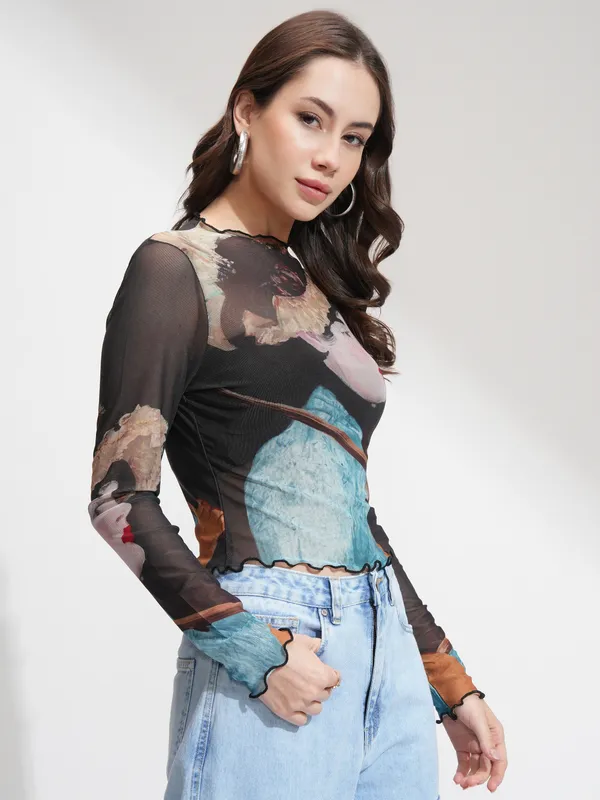 Tokyo Talkies Women Multi Printed Regular Top