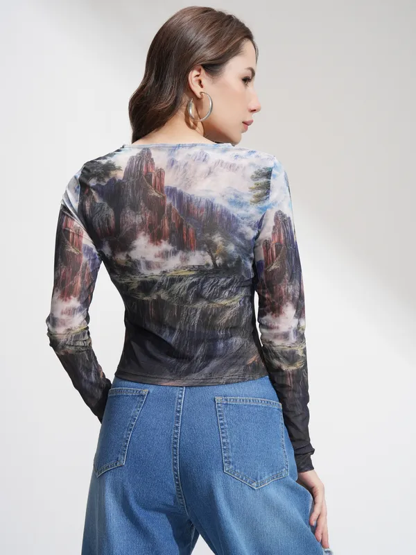 Tokyo Talkies Women Multi Printed Regular Top