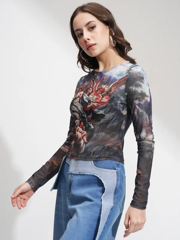 Tokyo Talkies Women Multi Printed Regular Top