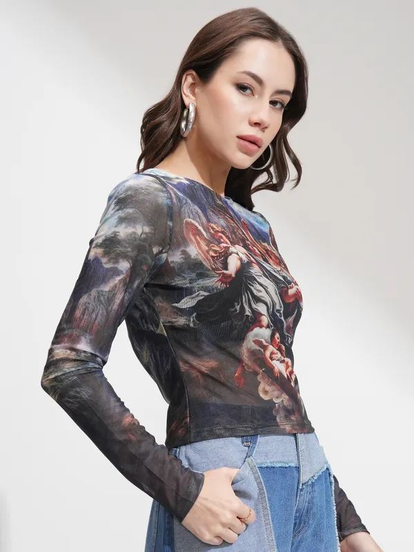 Tokyo Talkies Women Multi Printed Regular Top