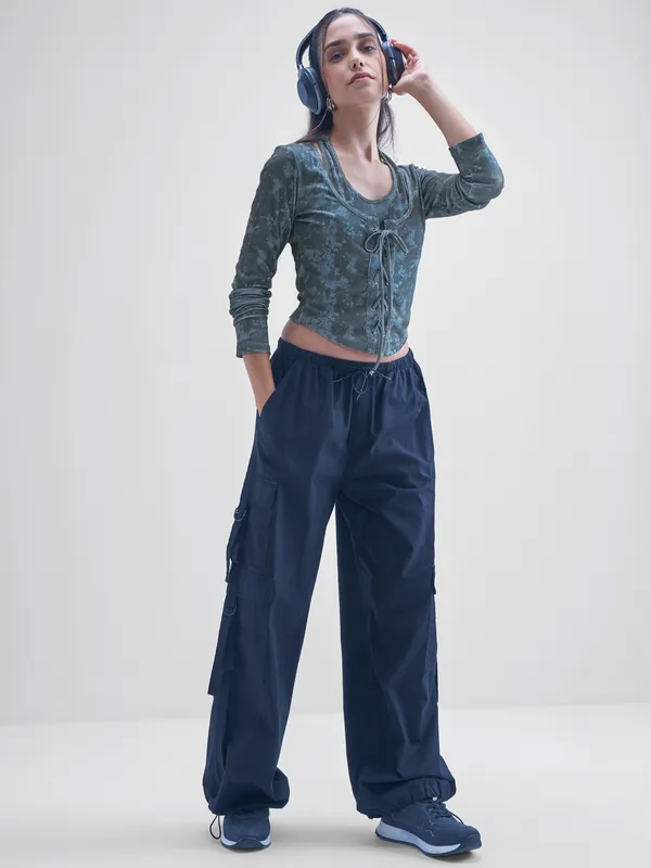 Street By Tokyo Talkies Women Black Printed Shirt Style Top