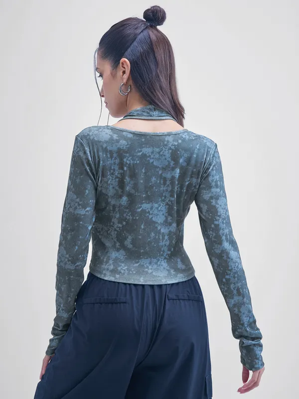 Street By Tokyo Talkies Women Black Printed Shirt Style Top