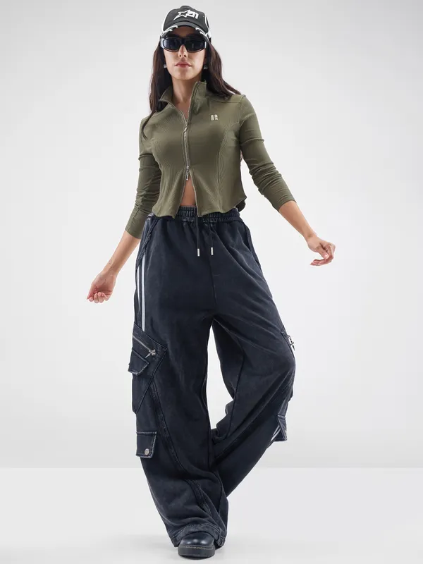 Solid Shirt Style Top