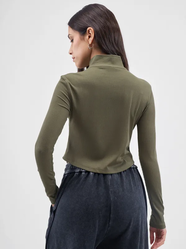 Solid Shirt Style Top