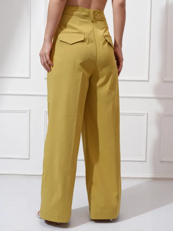 Solid Regular Fit Formal Trouser