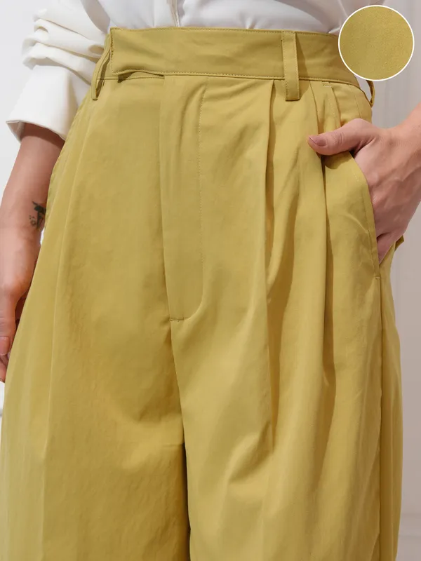 Solid Regular Fit Formal Trouser