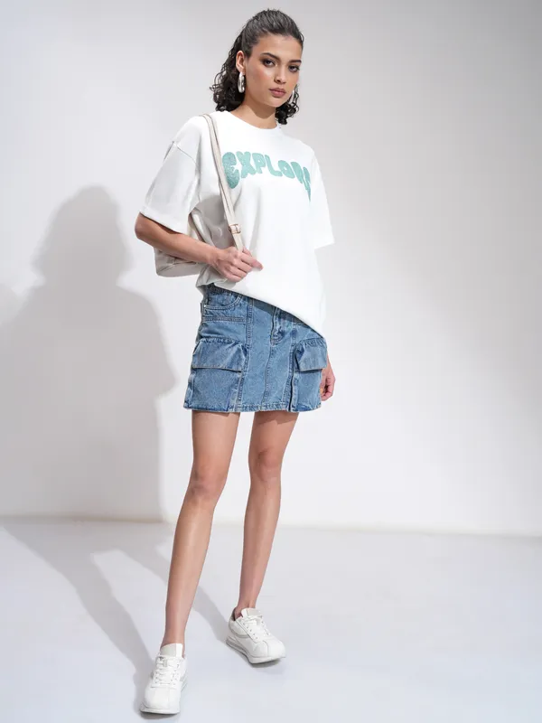 Printed Oversized Fit T-Shirt