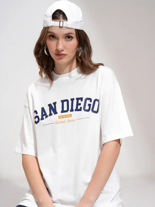 Printed Oversized Fit T-Shirt