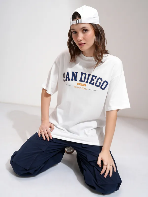 Printed Oversized Fit T-Shirt