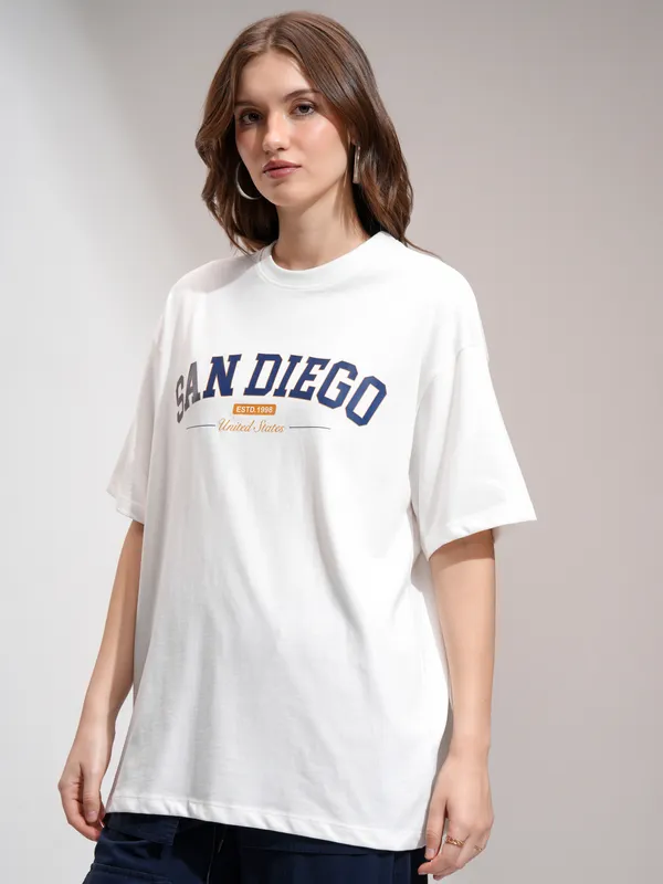Printed Oversized Fit T-Shirt