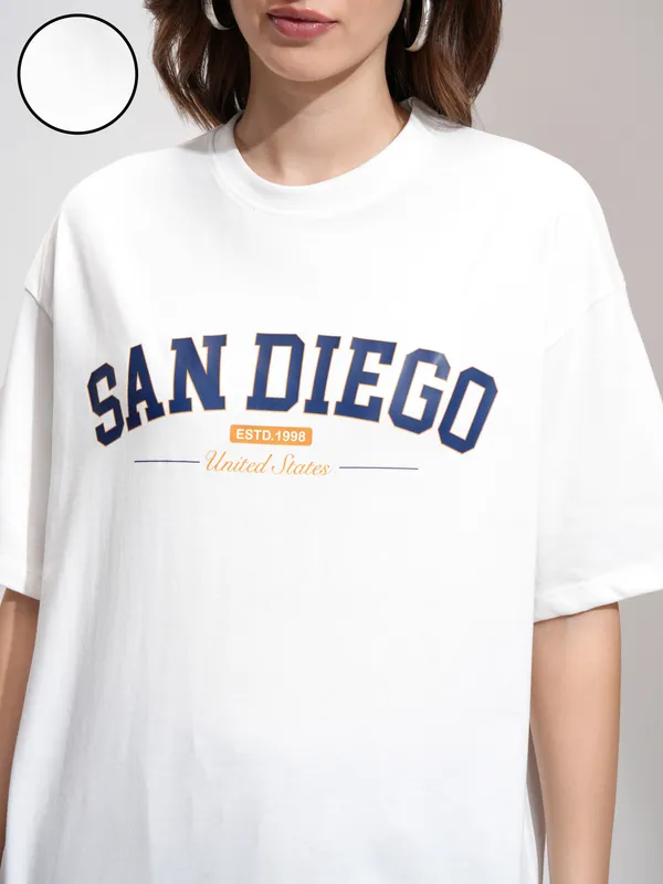 Printed Oversized Fit T-Shirt
