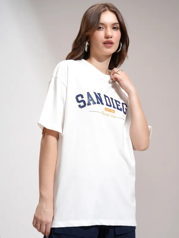 Printed Oversized Fit T-Shirt