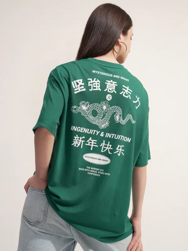 Printed Oversized Fit T-Shirt