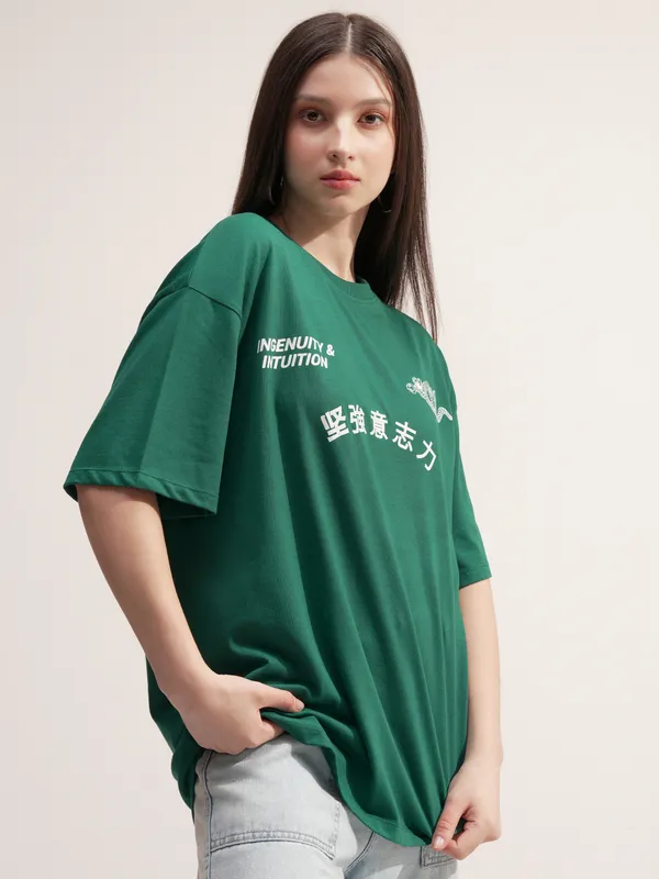 Printed Oversized Fit T-Shirt