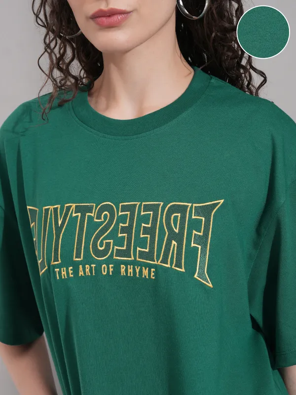 Self Design Oversized Fit T-Shirt