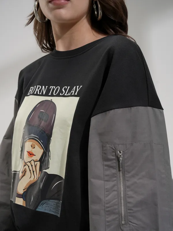 Printed Oversized Fit T-Shirt