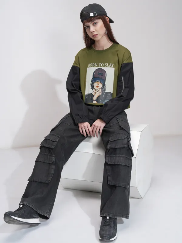 Printed Oversized Fit T-Shirt