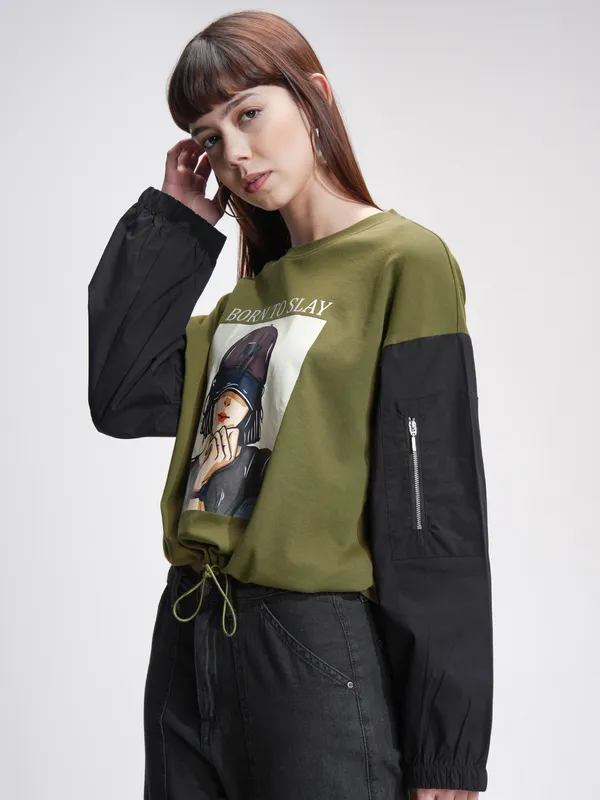 Printed Oversized Fit T-Shirt