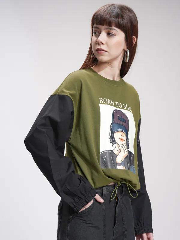 Printed Oversized Fit T-Shirt