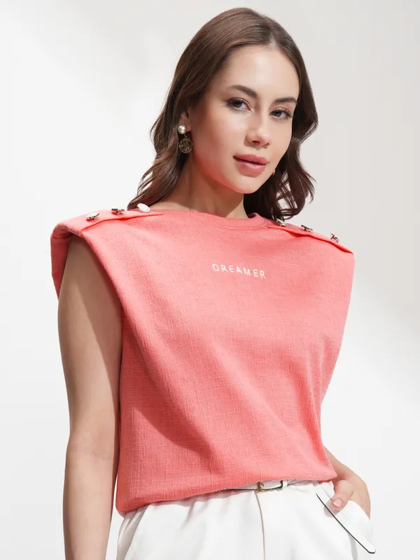Self Design Relaxed Fit T-Shirt