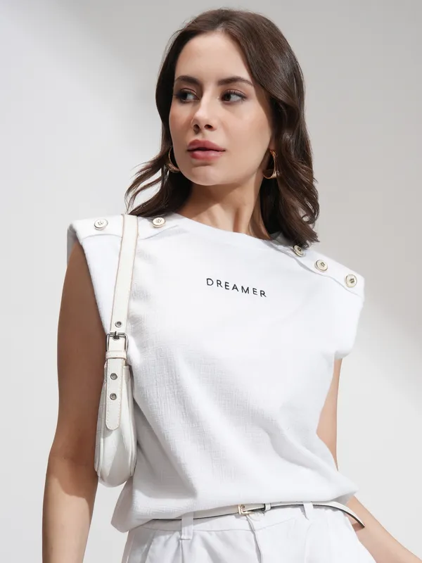 Self Design Relaxed Fit T-Shirt