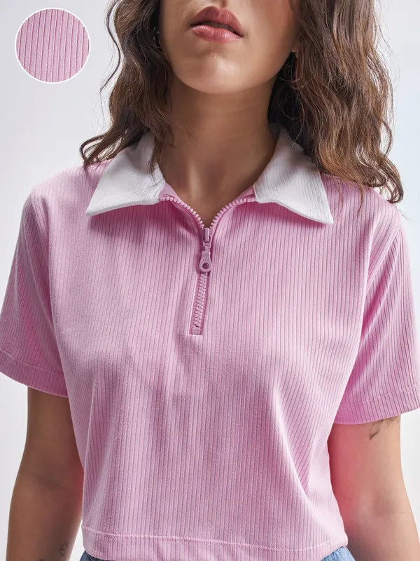 Solid Regular Fit Polo T-Shirts