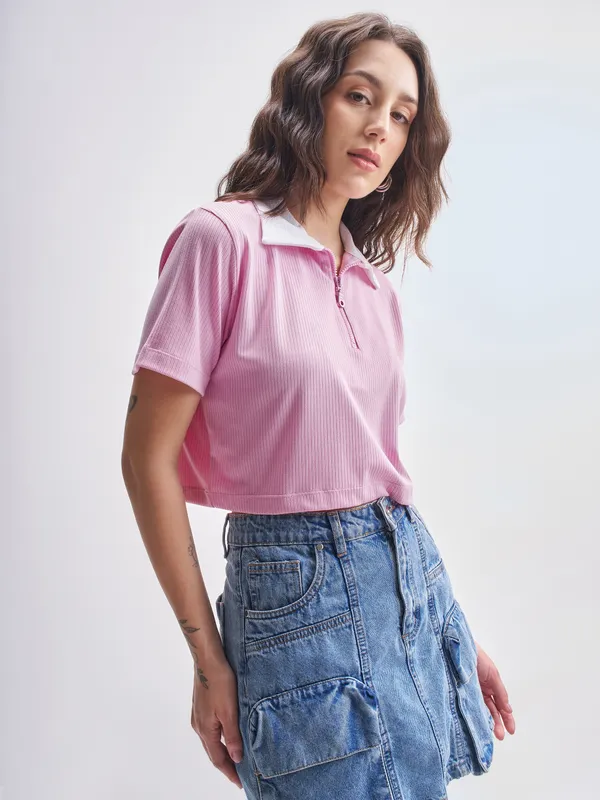 Solid Regular Fit Polo T-Shirts