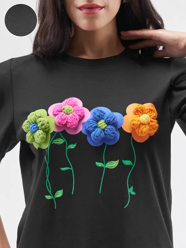 Applique Regular Fit T-Shirt