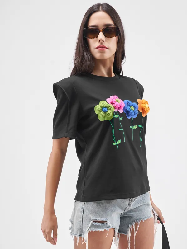 Applique Regular Fit T-Shirt