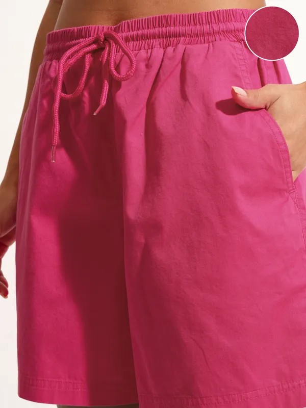 Tokyo Talkies Women Pink Regular Fit Shorts