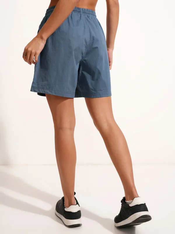 Tokyo Talkies Women Grey Regular Fit Shorts