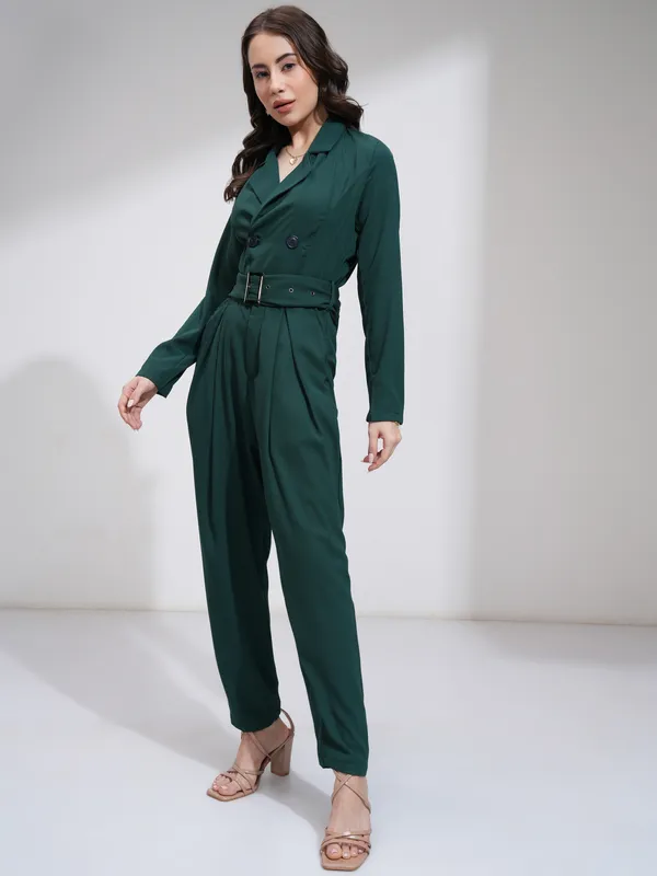 Solid Regular Fit Jumpsuit