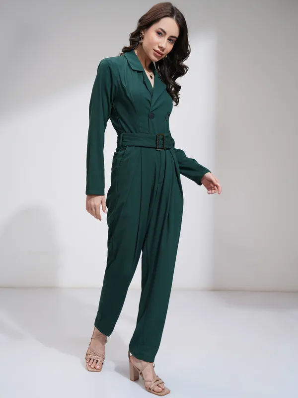 Solid Regular Fit Jumpsuit