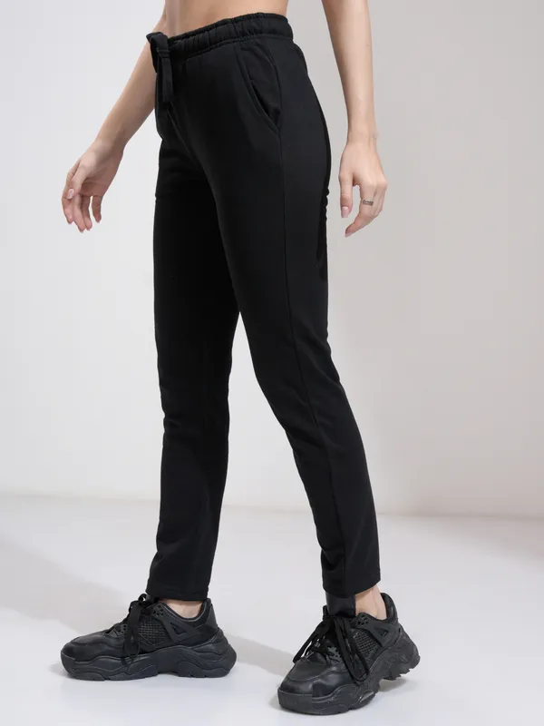  Tokyo Talkies Women Black Slim Fit Track Pants