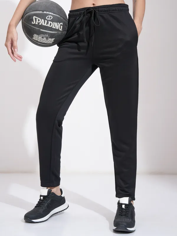 Tokyo Talkies Women Black Slim Fit Track Pants