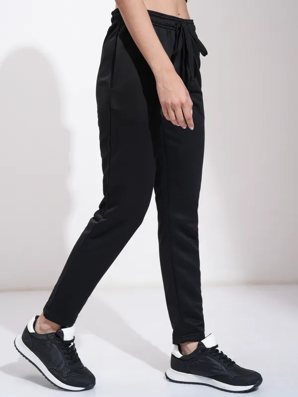  Tokyo Talkies Women Black Slim Fit Track Pants