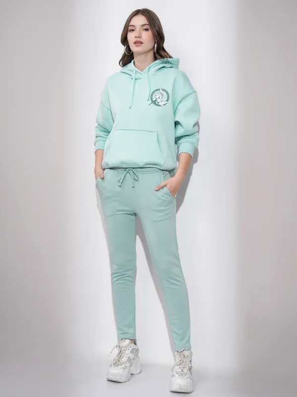 Tokyo Talkies Women Blue Slim Fit Track Pants