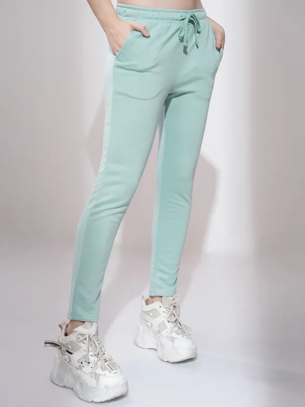 Tokyo Talkies Women Blue Slim Fit Track Pants