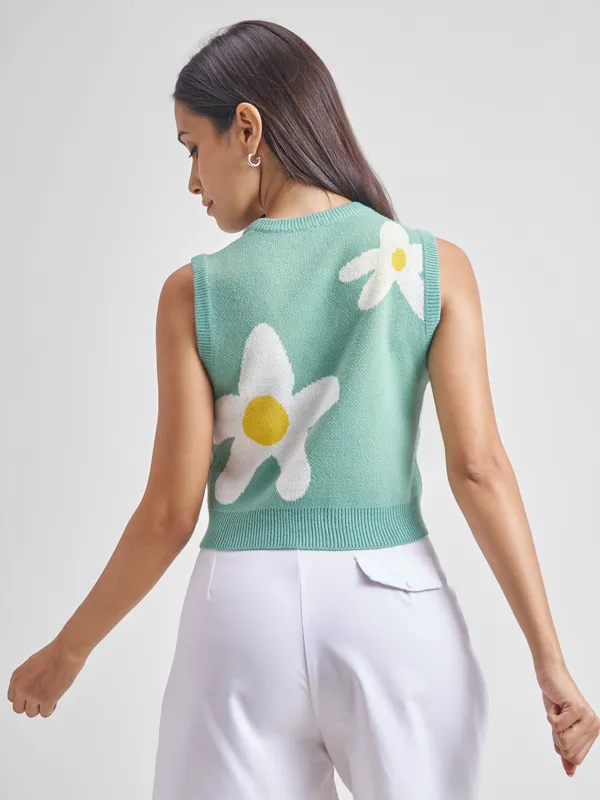  Tokyo Talkies Women Blue V-Neck Sweaters