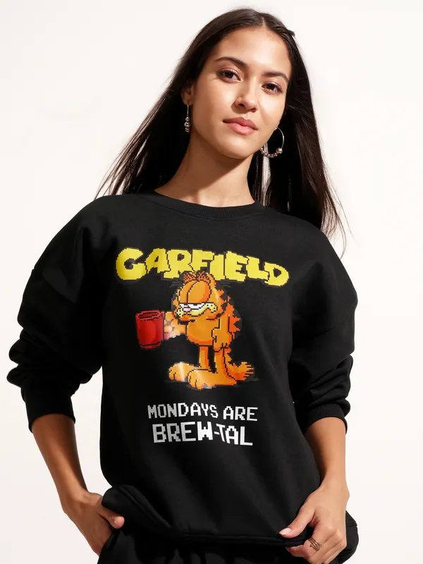 Garfield Women Printed Sweatshirt